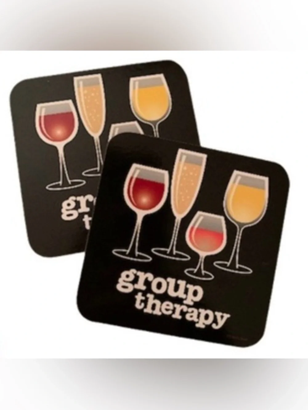 Group Therapy Wine Kitchen Set - Towel, Coasters & Napkins great hostess gift